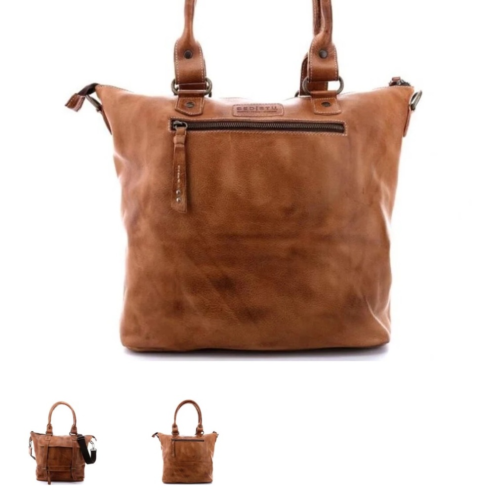Bed Stu Brown Leather Shoulder Bag - Picture 8 of 9